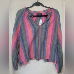 GAP Women's Colorful Striped Blouse